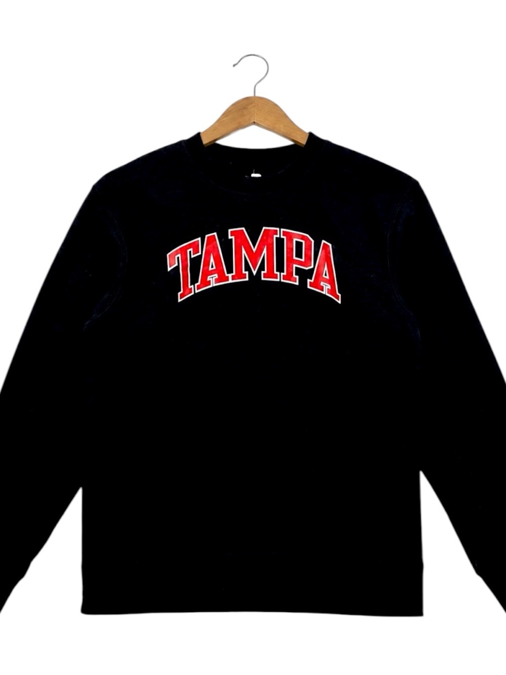 Fanatics Tampa Bay Crewneck Sweatshirt Mens M Black Red NFL Fleece NWT